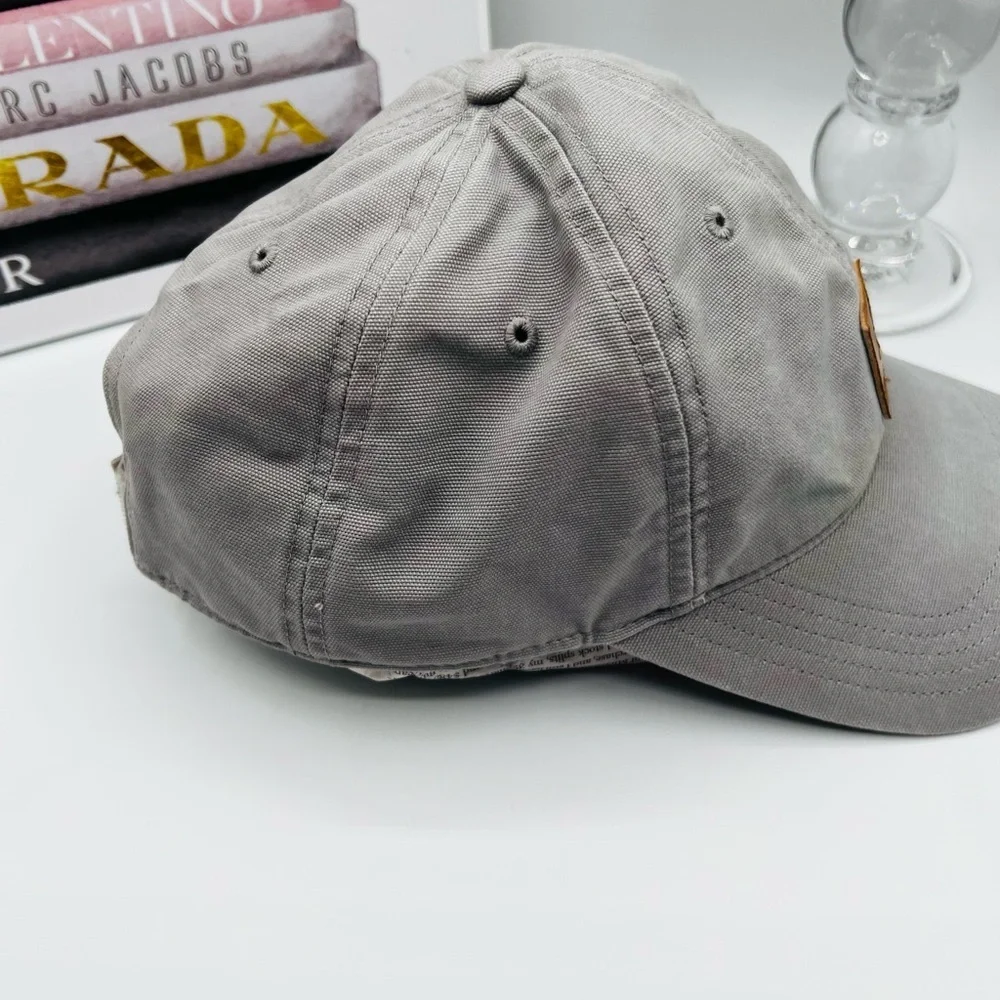 Carhartt Light Gray Cap with Brown Logo